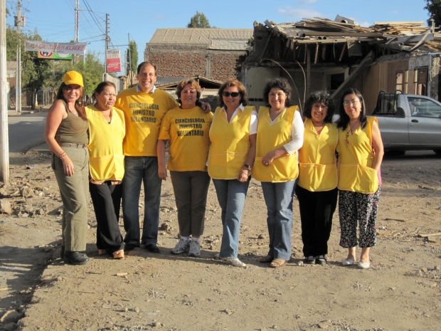 A equipa de Ministros Voluntários em Rancagua (março de 2010).